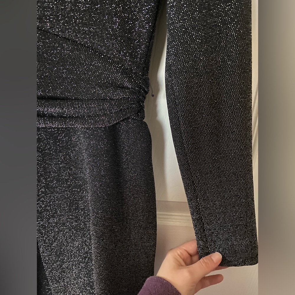 NWOT Black Sparkling Dress - Picture 9 of 10